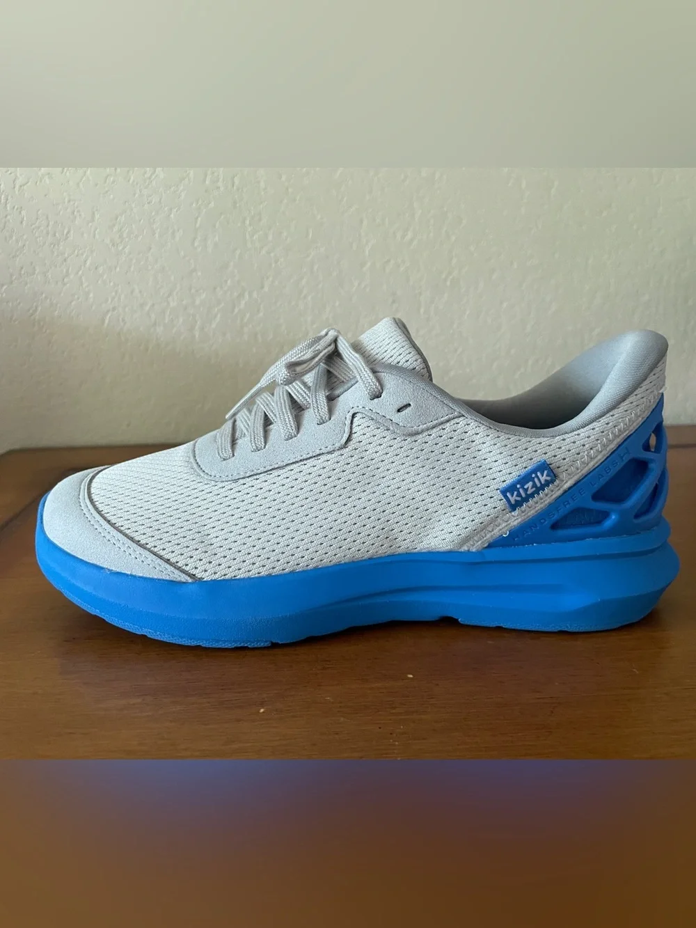 KIZIK Kids Athens 2 Hands-Free Grey & Blue Mesh Size 5 Youth